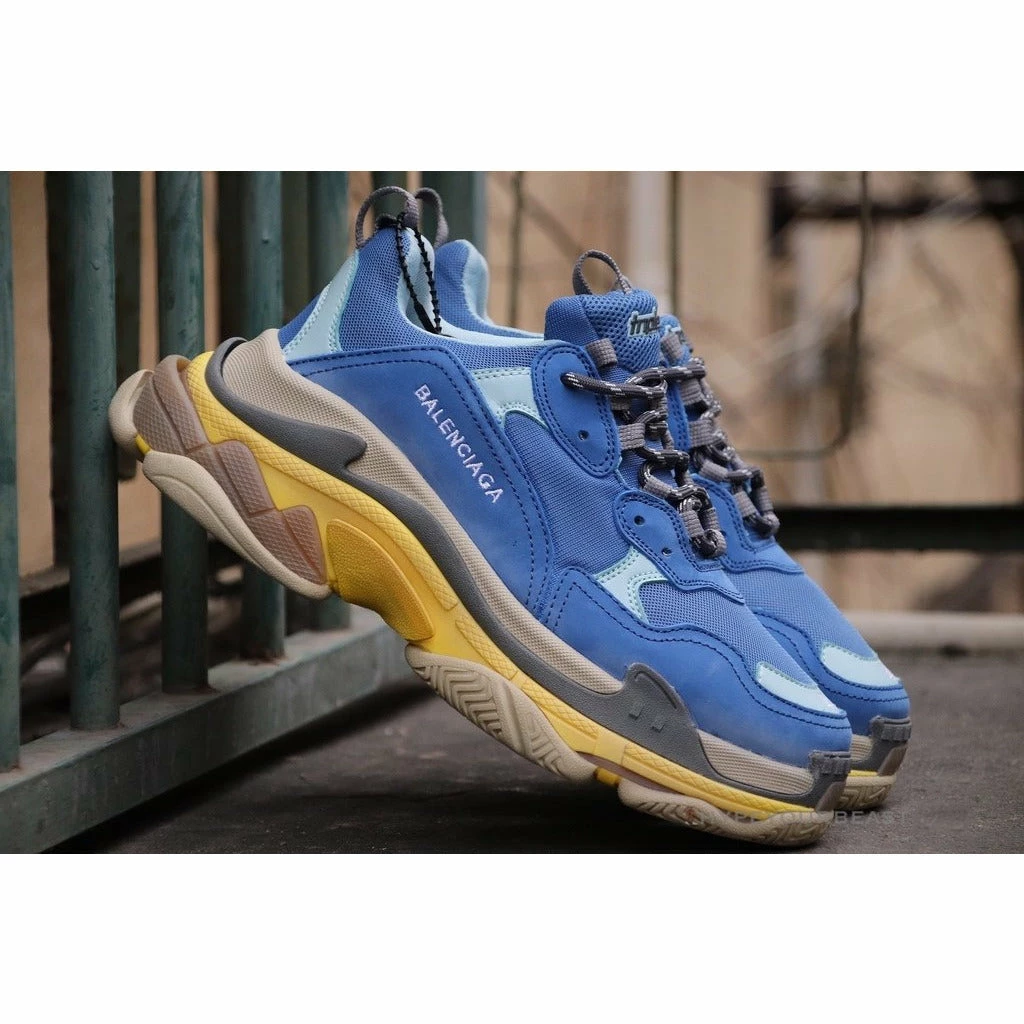 bcg triple s sneakers blue / yellow Ba*len*cia*ga