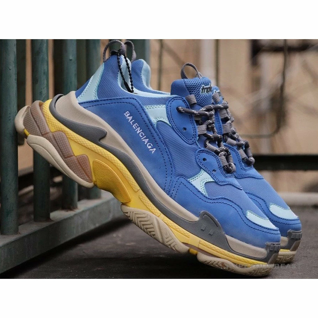 bcg triple s sneakers blue / yellow Ba*len*cia*ga