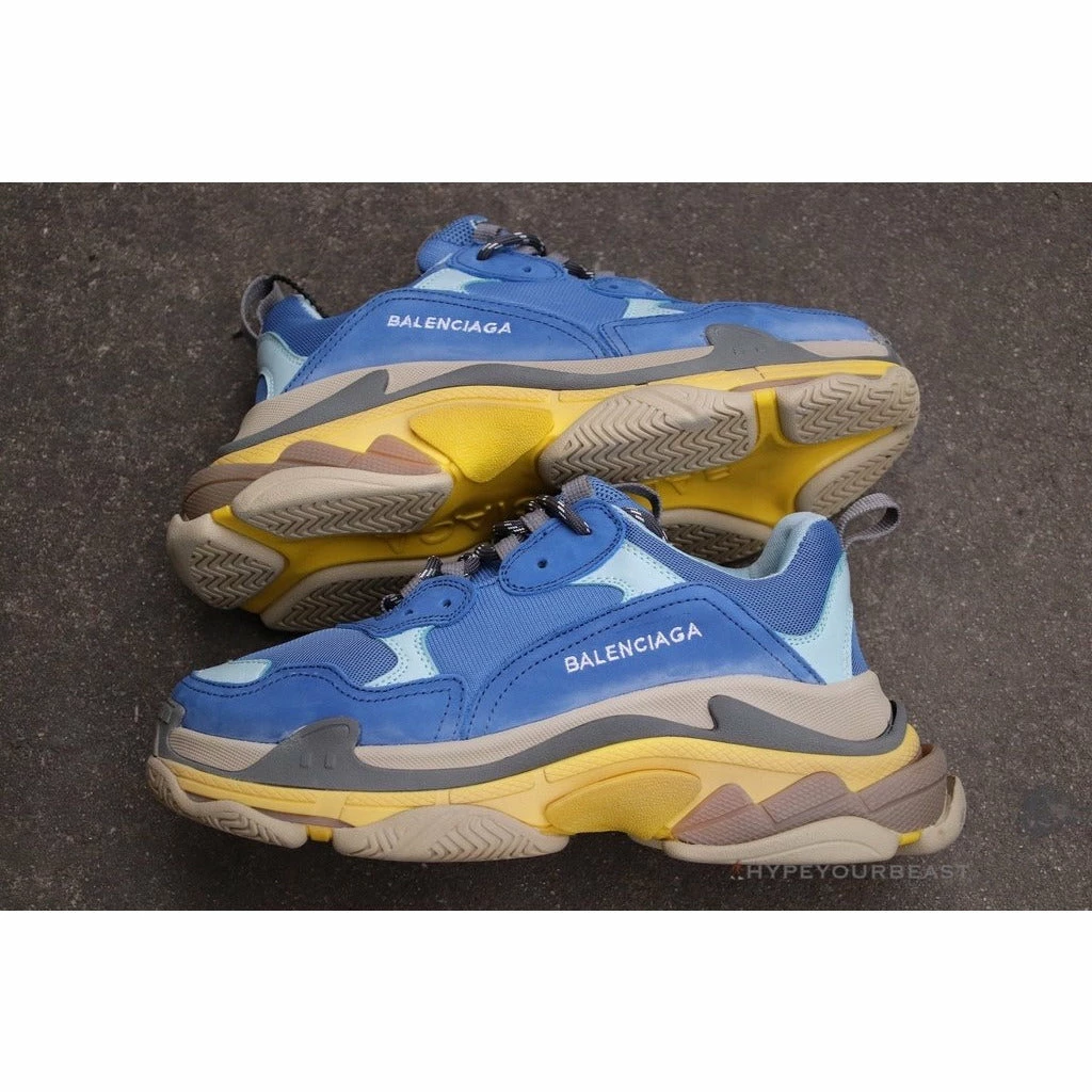 bcg triple s sneakers blue / yellow Ba*len*cia*ga