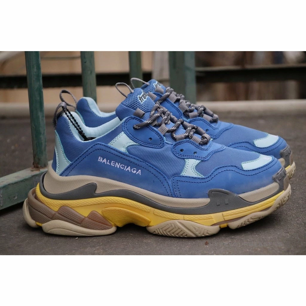 bcg triple s sneakers blue / yellow Ba*len*cia*ga