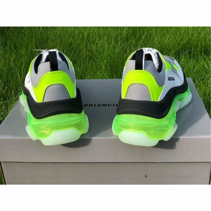 bcg triple s grey / neon Ba*len*cia*ga triple s