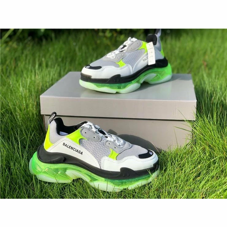 bcg triple s grey / neon Ba*len*cia*ga triple s