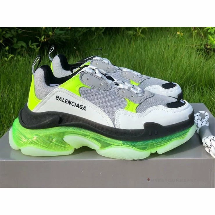 bcg triple s grey / neon Ba*len*cia*ga triple s