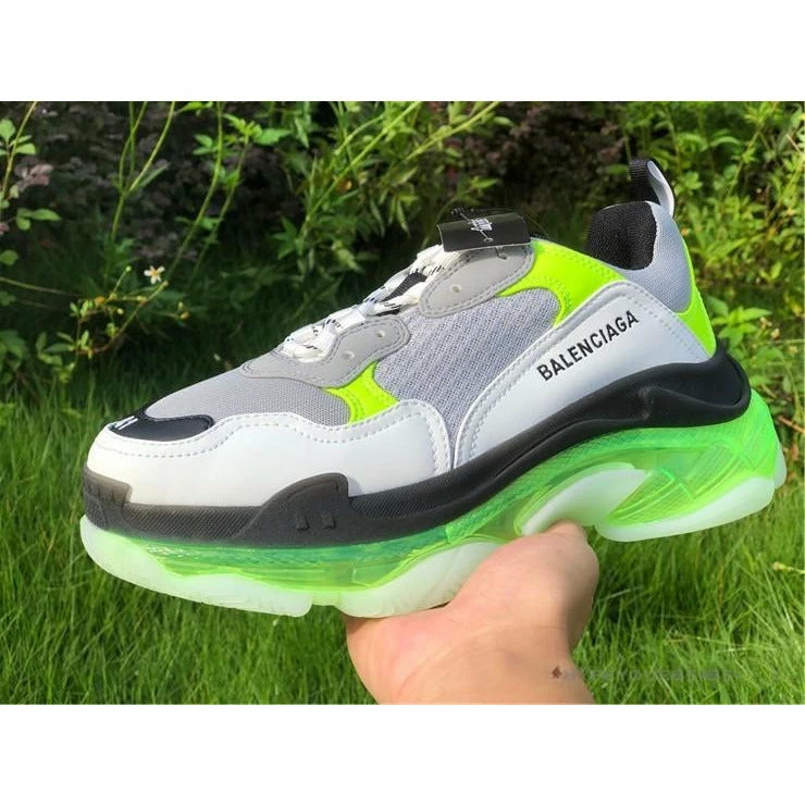 bcg triple s grey / neon Ba*len*cia*ga triple s