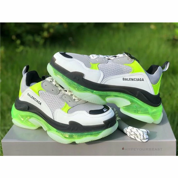 bcg triple s grey / neon Ba*len*cia*ga triple s