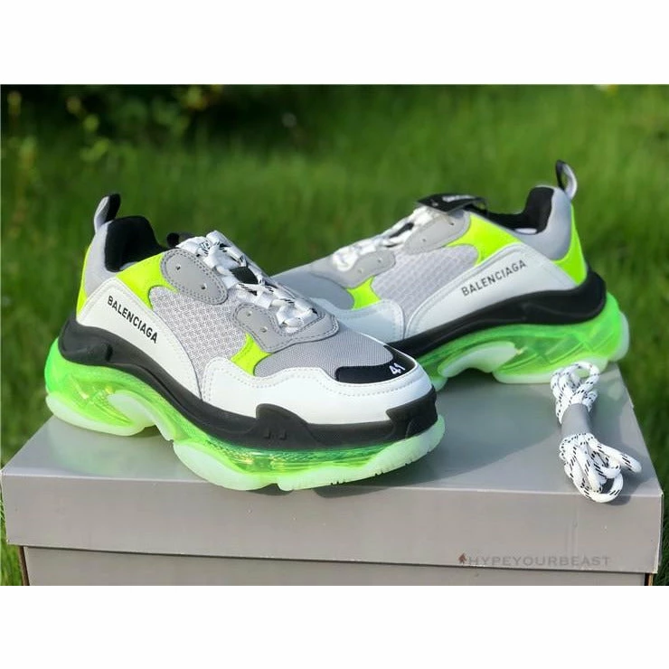 bcg triple s grey / neon Ba*len*cia*ga triple s