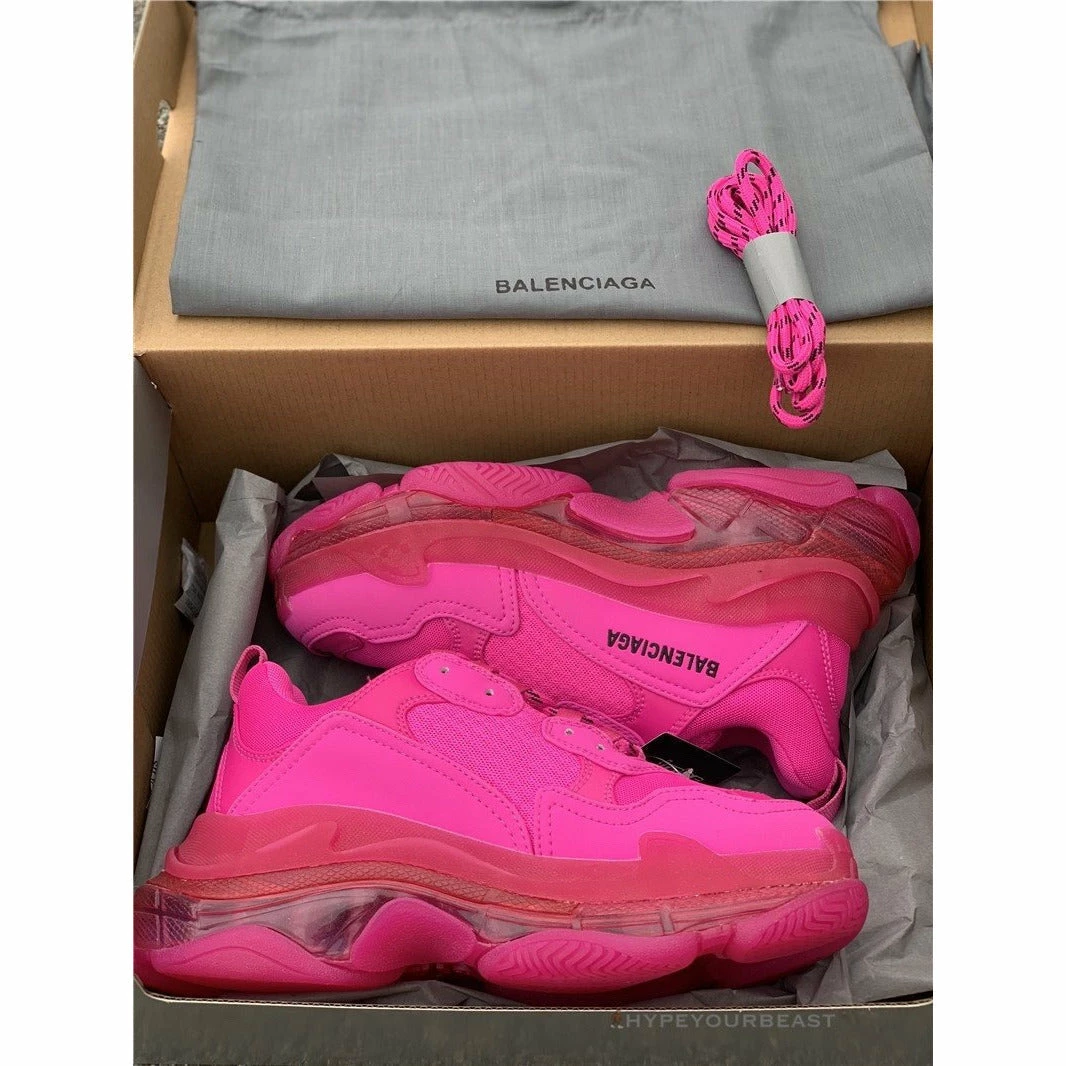 Ba*len*cia*ga bcg triple s sneakers pink