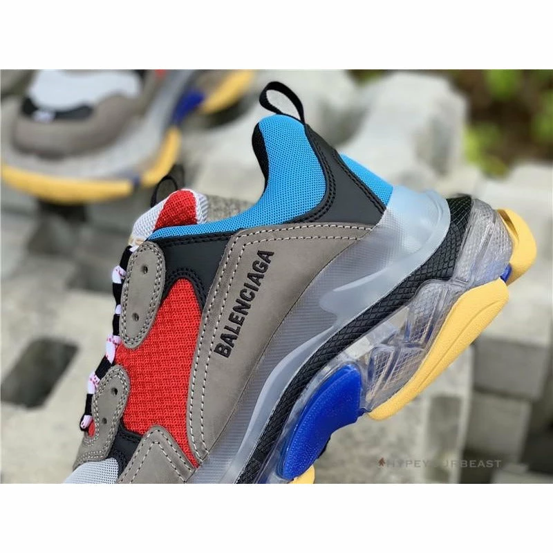 bcg triple s ‘multi-color’ blue red Ba*len*cia*ga triple s
