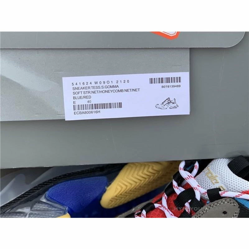 bcg triple s ‘multi-color’ blue red Ba*len*cia*ga triple s