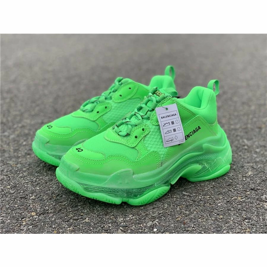 Ba*len*cia*ga bcg triple s neon green