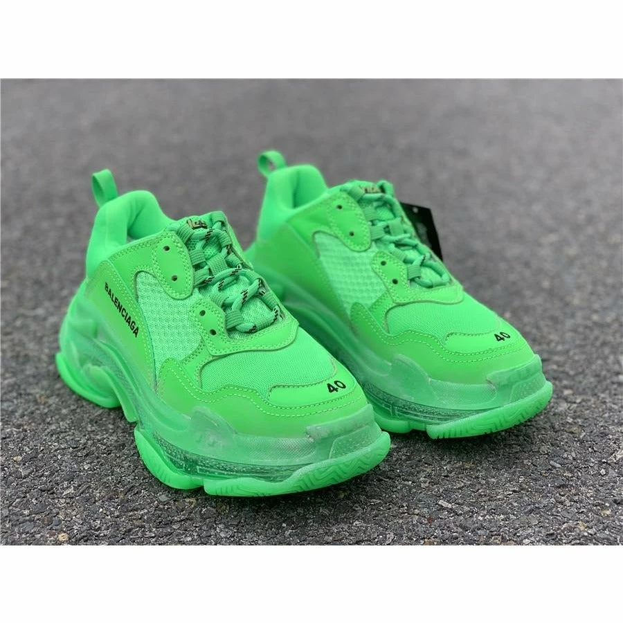 Ba*len*cia*ga bcg triple s neon green