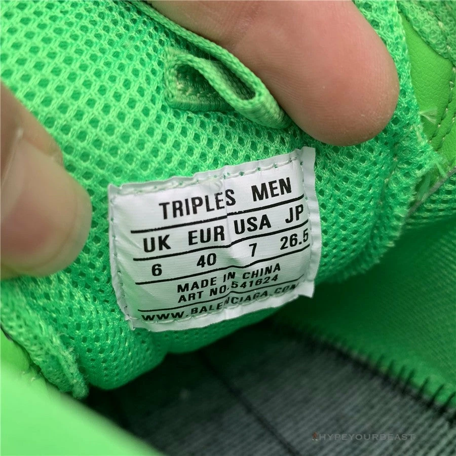 Ba*len*cia*ga bcg triple s neon green
