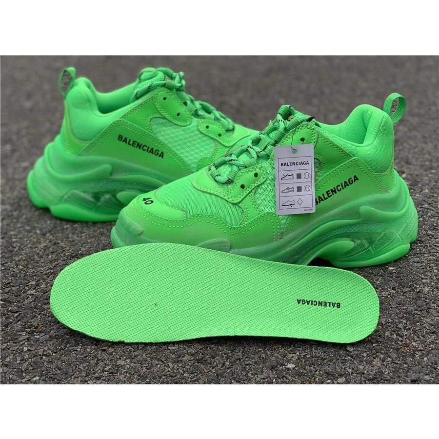 Ba*len*cia*ga bcg triple s neon green