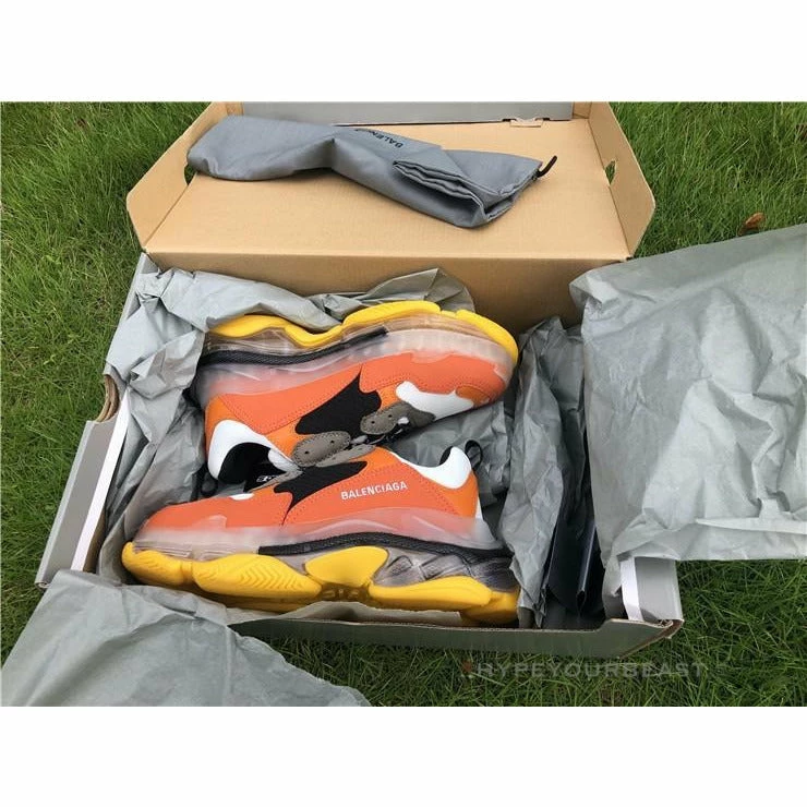 bcg triple s orange Ba*len*cia*ga