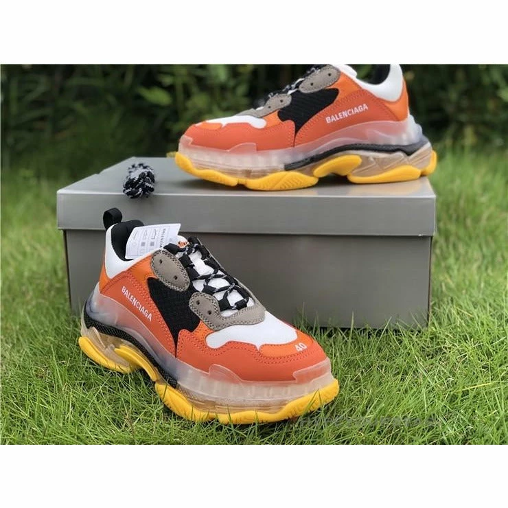 bcg triple s orange Ba*len*cia*ga