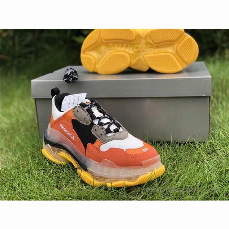 bcg triple s orange Ba*len*cia*ga