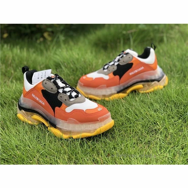bcg triple s orange Ba*len*cia*ga