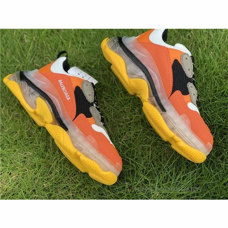 bcg triple s orange Ba*len*cia*ga