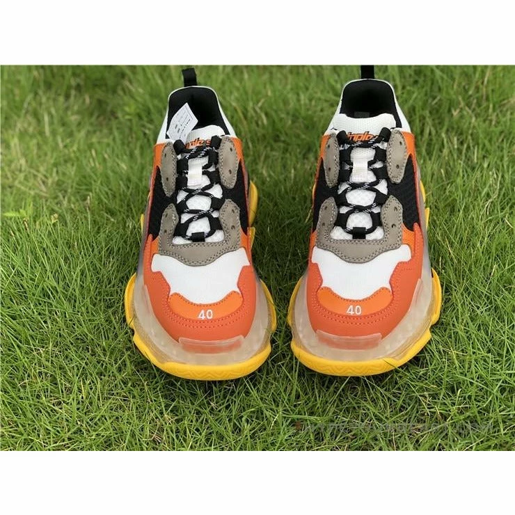 bcg triple s orange Ba*len*cia*ga
