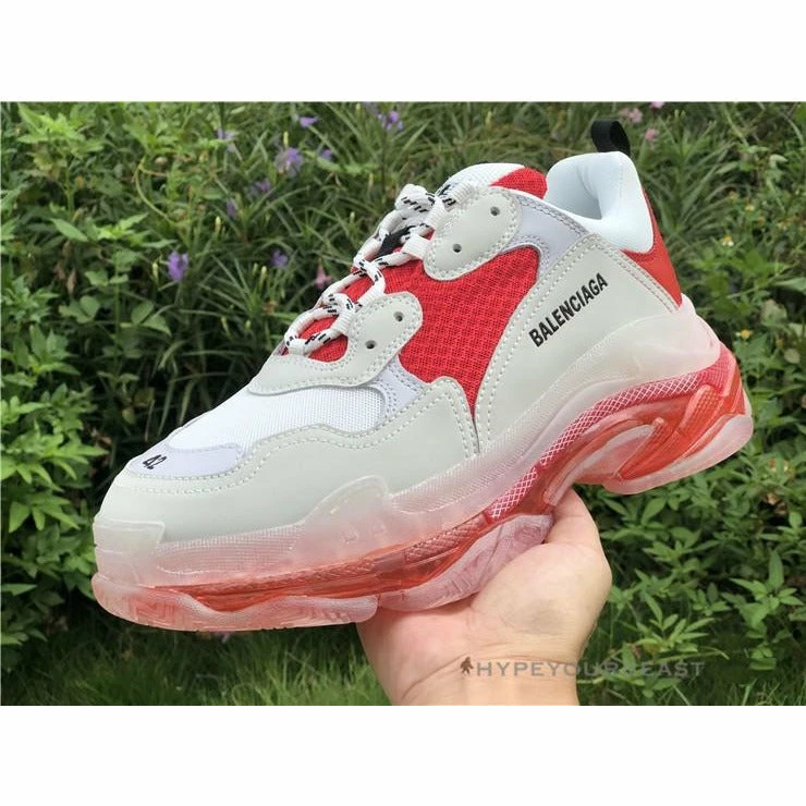 BCG Triple S Clear Sole Red / White