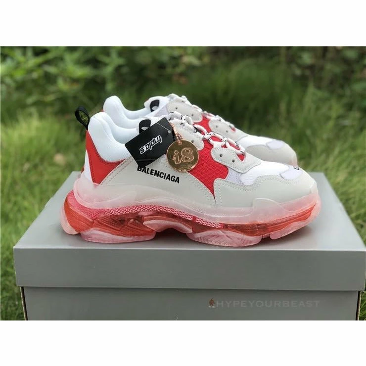BCG Triple S Clear Sole Red / White