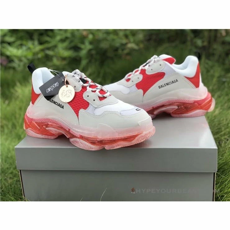 BCG Triple S Clear Sole Red / White