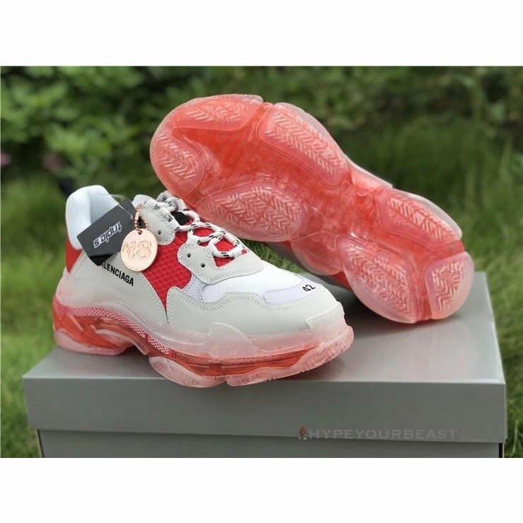 BCG Triple S Clear Sole Red / White