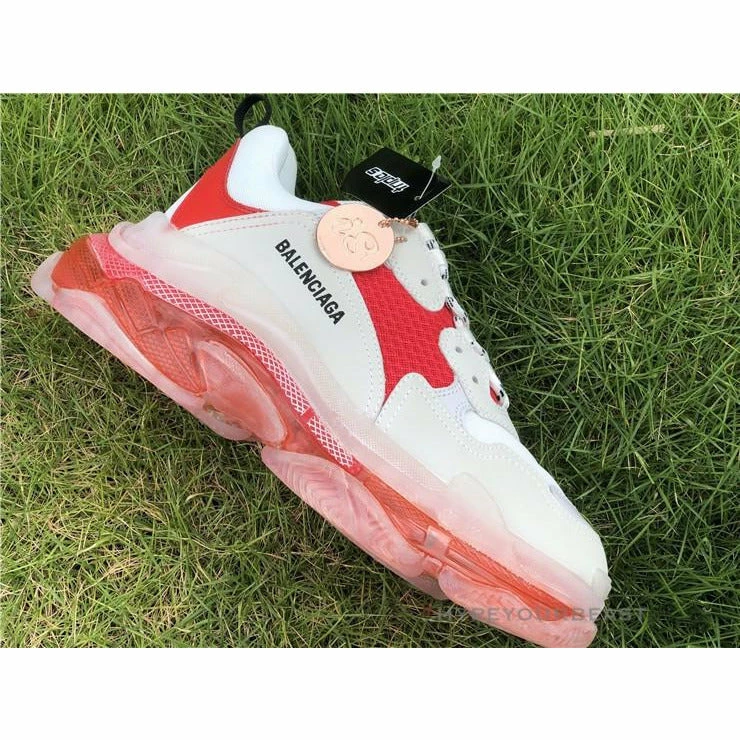 BCG Triple S Clear Sole Red / White