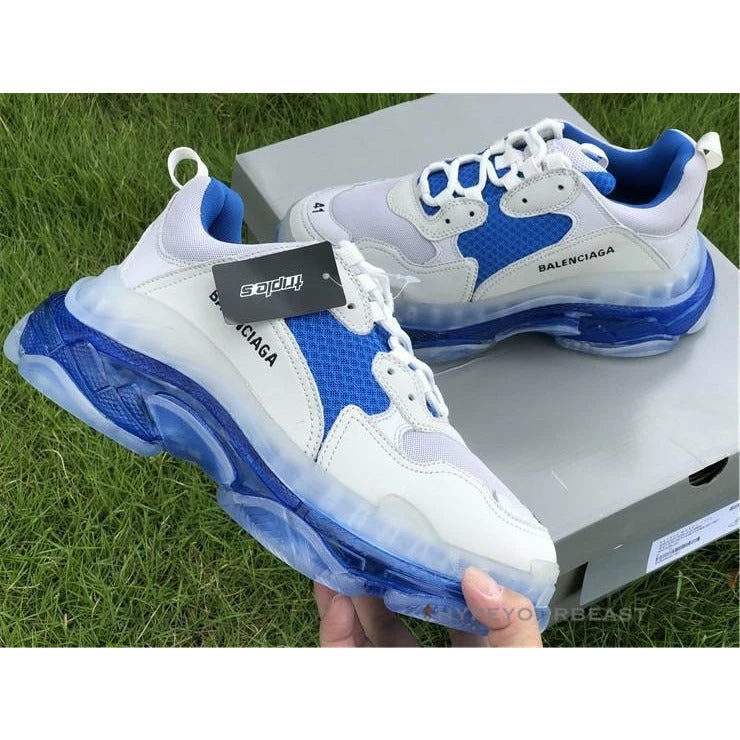bcg triple s white / blue Ba*len*cia*ga
