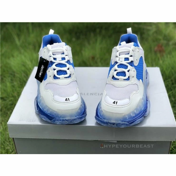 bcg triple s white / blue Ba*len*cia*ga