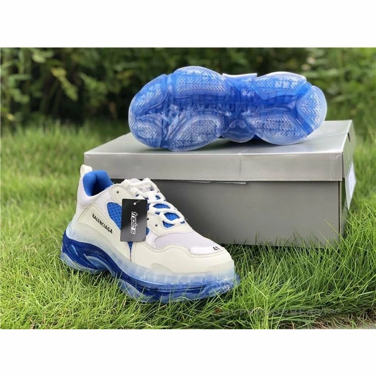 bcg triple s white / blue Ba*len*cia*ga