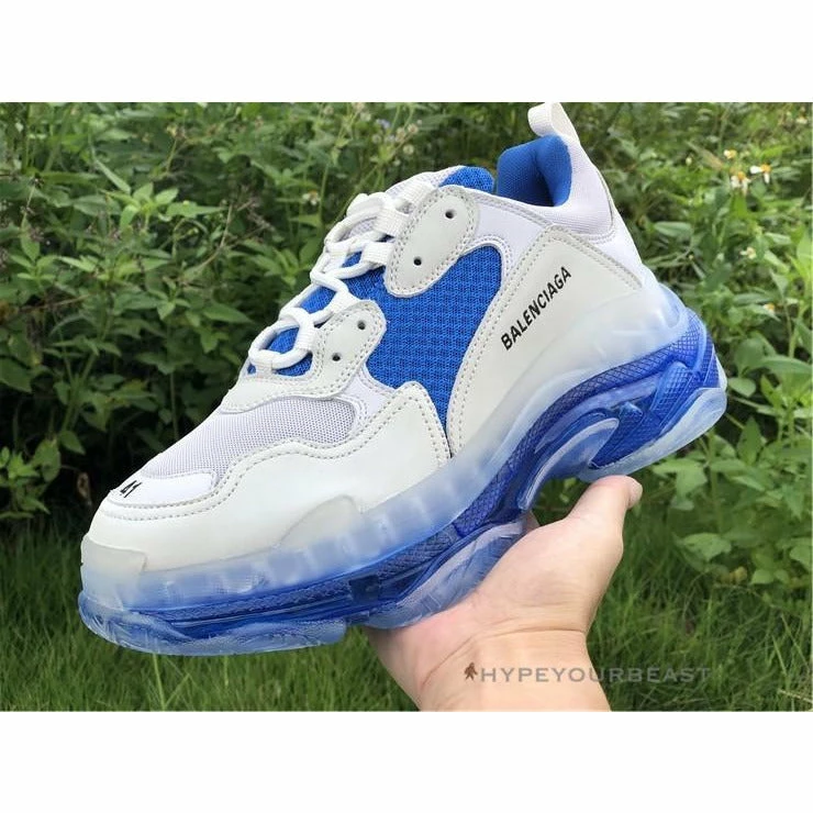 bcg triple s white / blue Ba*len*cia*ga