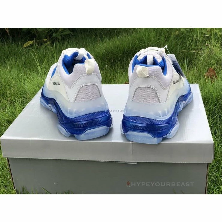 bcg triple s white / blue Ba*len*cia*ga
