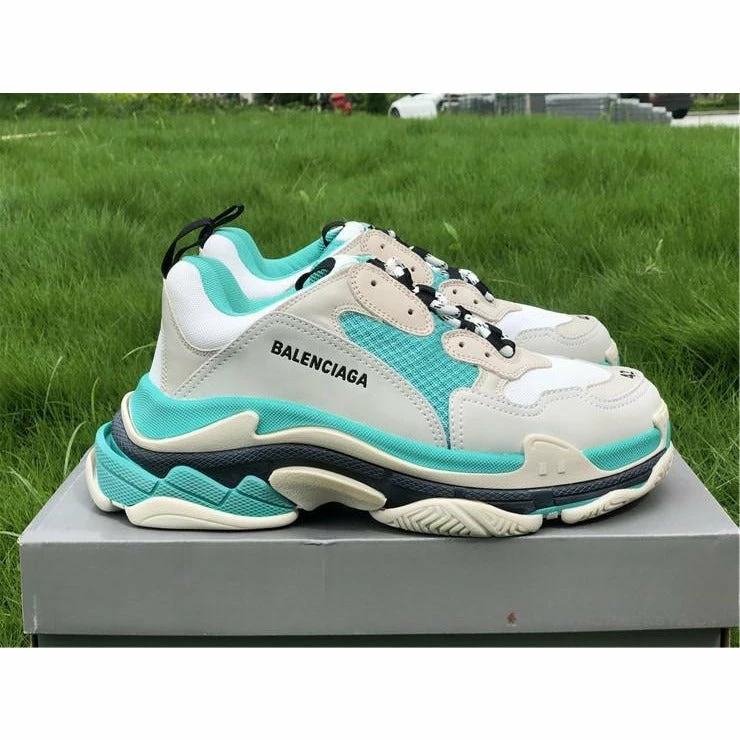 bcg triple s white green Ba*len*cia*ga triple s