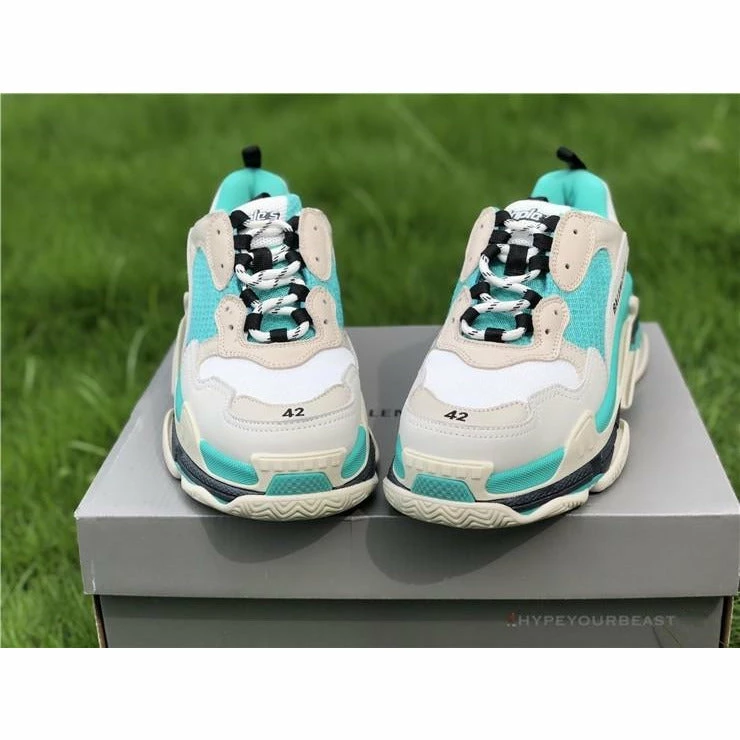 bcg triple s white green Ba*len*cia*ga triple s