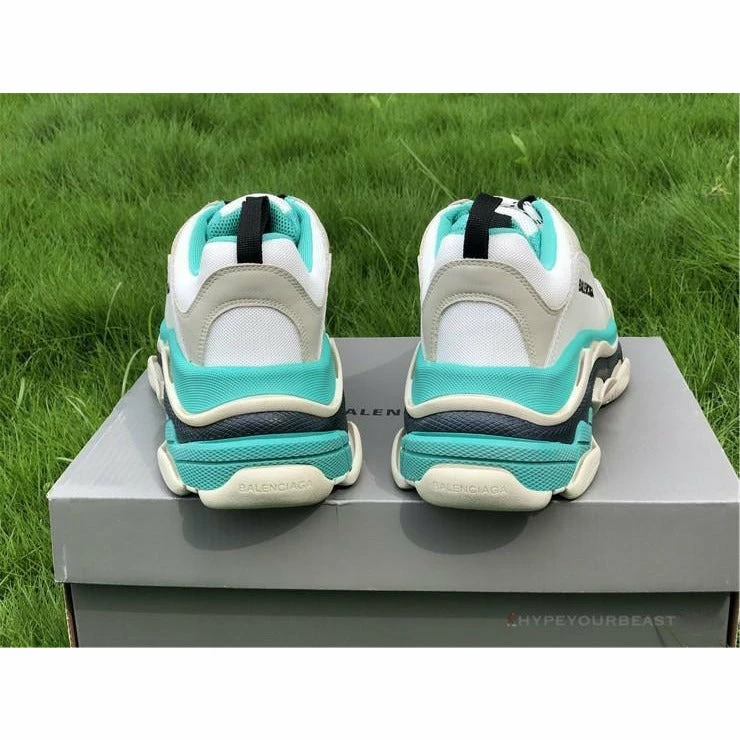 bcg triple s white green Ba*len*cia*ga triple s