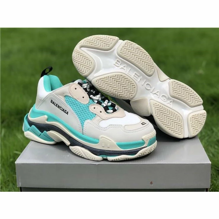 bcg triple s white green Ba*len*cia*ga triple s