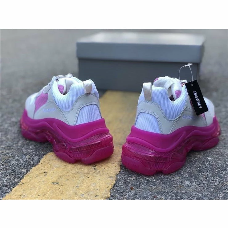 bcg triple s white / pink Ba*len*cia*ga