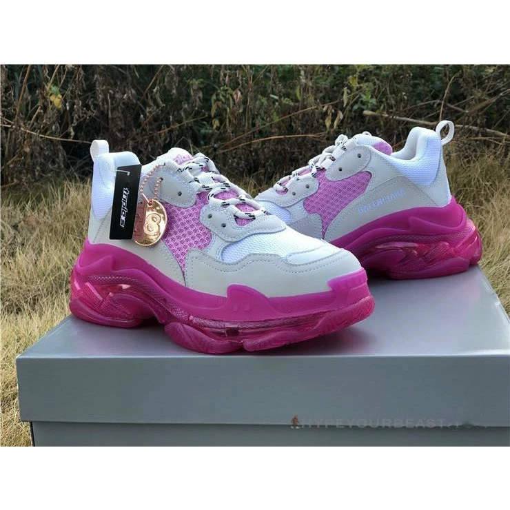 bcg triple s white / pink Ba*len*cia*ga
