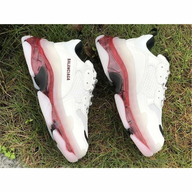 Ba*len*cia*ga bcg triple s white / red