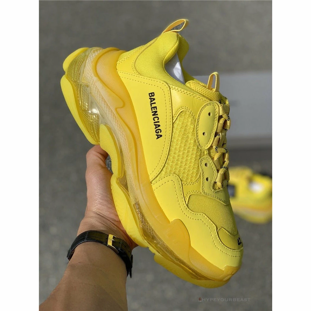 bcg triple s ‘yellow’ Ba*len*cia*ga triple s