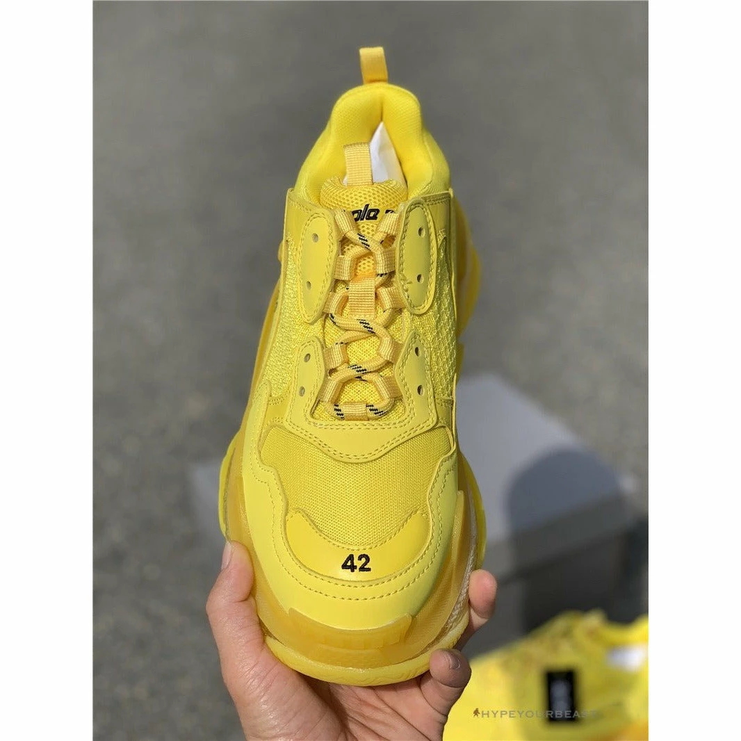 bcg triple s ‘yellow’ Ba*len*cia*ga triple s