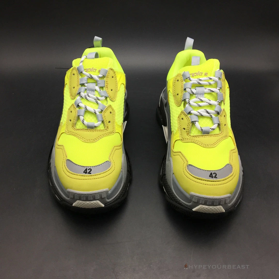 bcg triple s yellow Ba*len*cia*ga