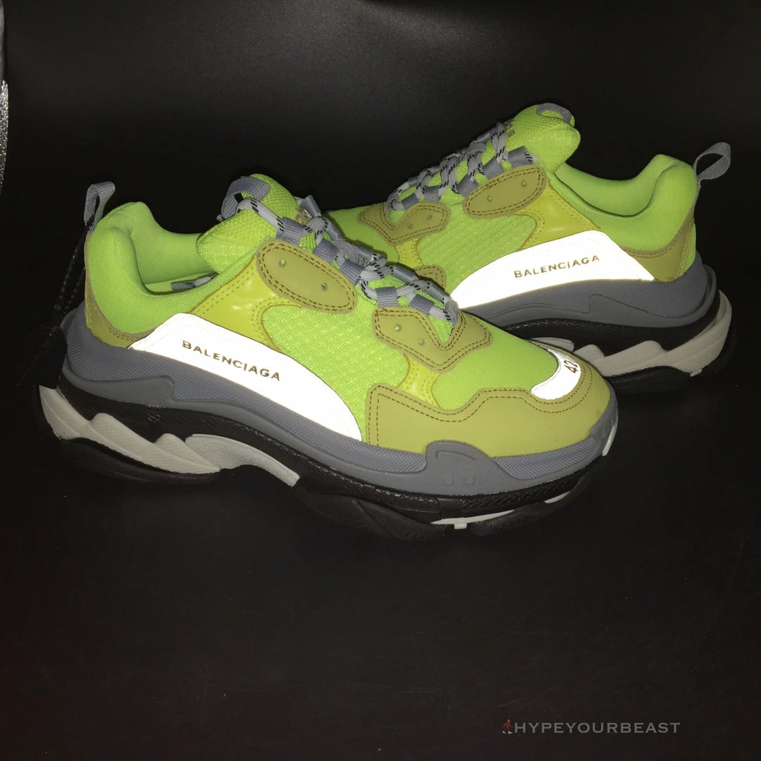 bcg triple s yellow Ba*len*cia*ga