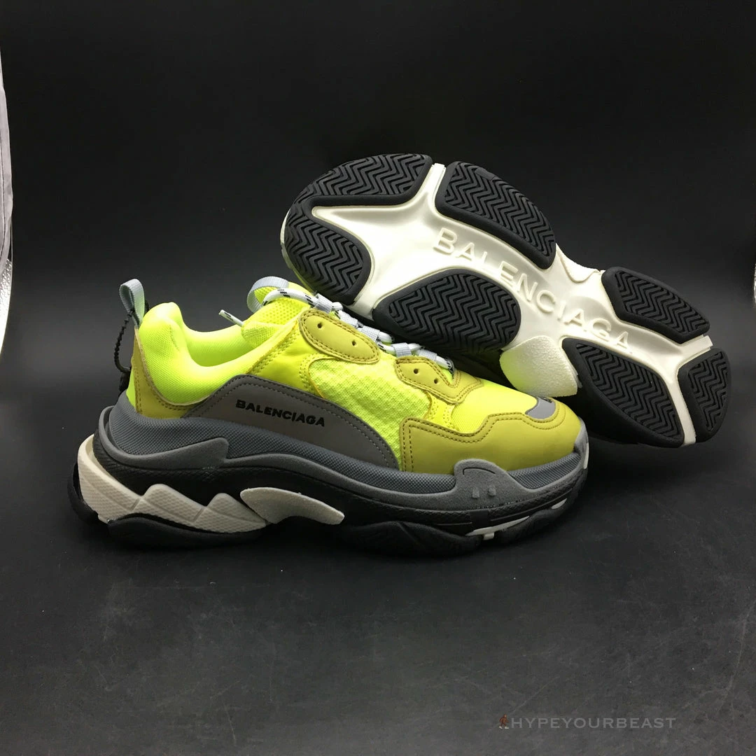 bcg triple s yellow Ba*len*cia*ga
