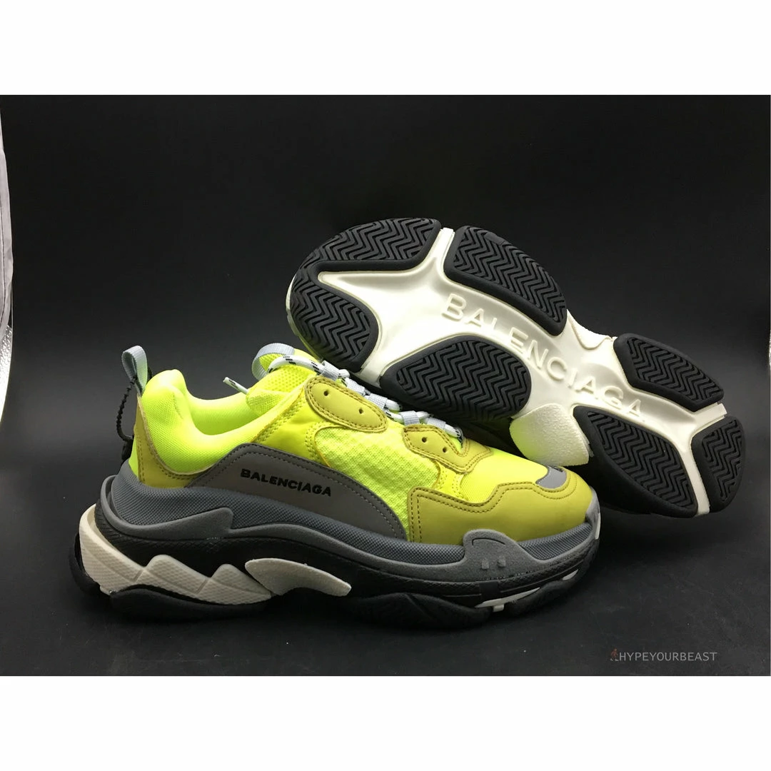bcg triple s yellow Ba*len*cia*ga