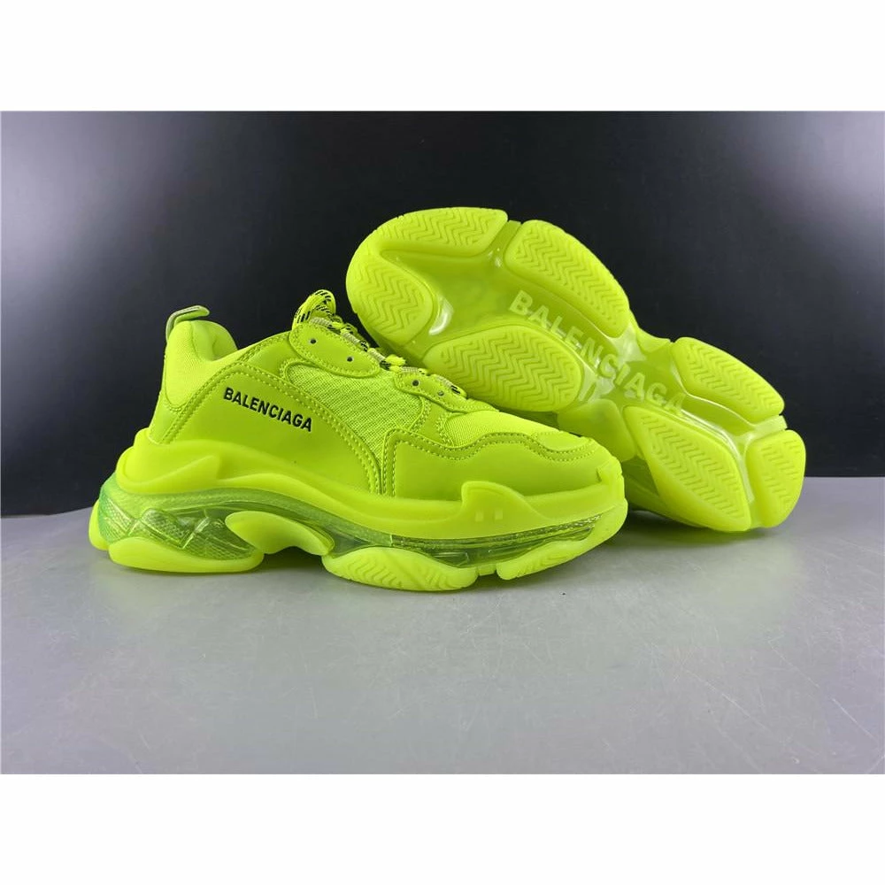 bcg triple s neon yellow Ba*len*cia*ga