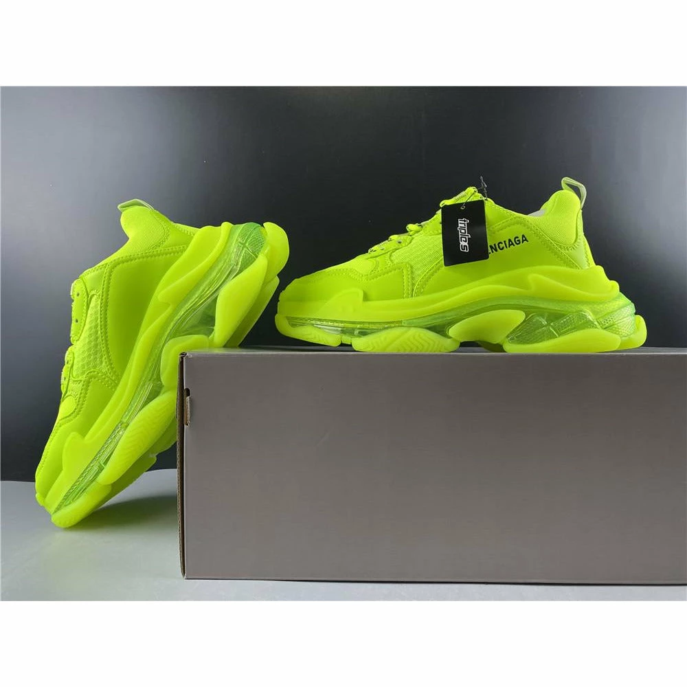bcg triple s neon yellow Ba*len*cia*ga