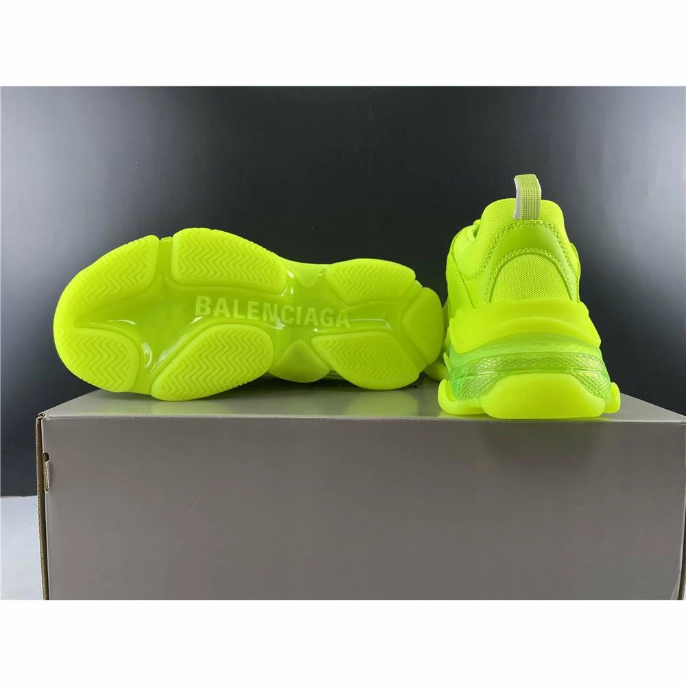 bcg triple s neon yellow Ba*len*cia*ga