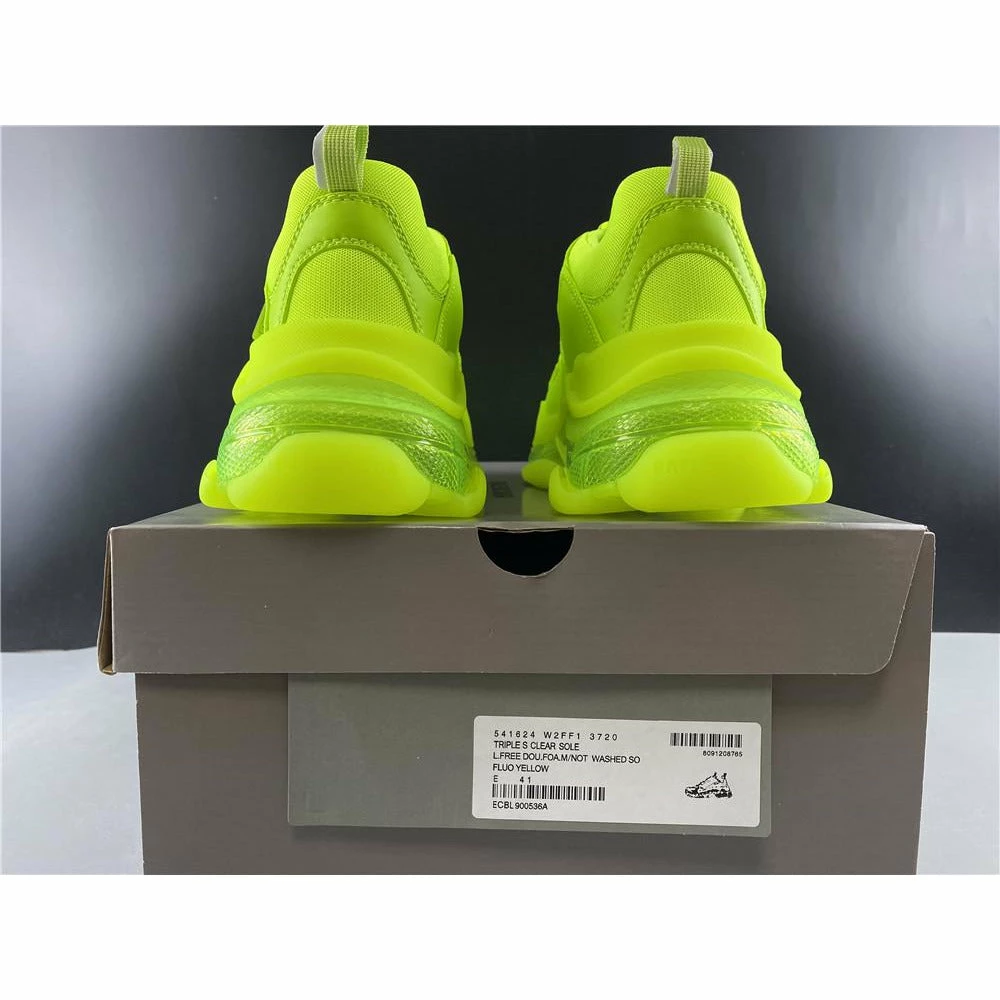 bcg triple s neon yellow Ba*len*cia*ga